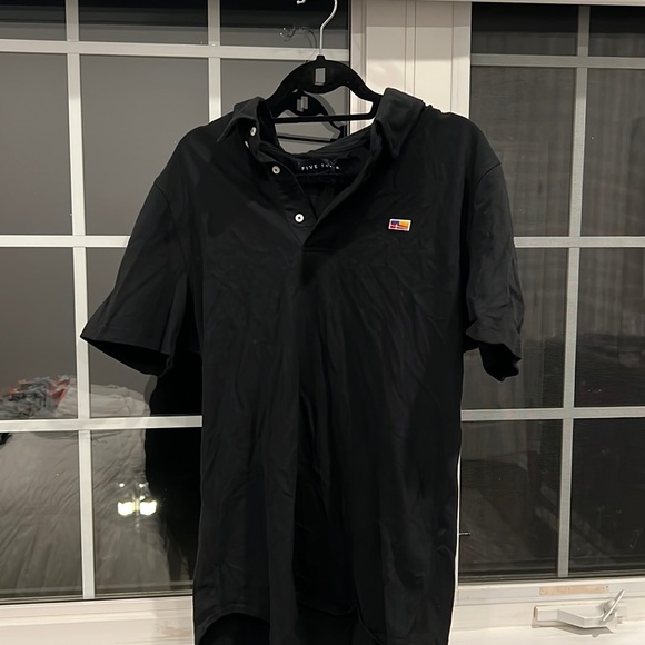 NWT MENS SHIRT SLEEVE POLO SHIRT WITH FLAG DETAIL ON CHEST - Picture 1 of 6